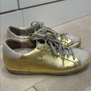 Golden Goose gold & Gray Women's Sneakers
